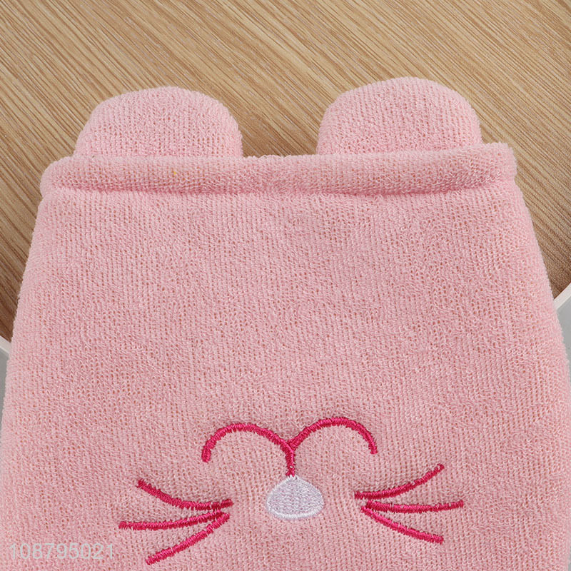 High quality exfoliating shower glove scrubbing mitt for kids