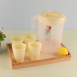 Latest products plastic water jug water cup set