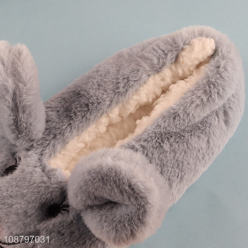 Hot selling women winter house slippers fluffy indoor shoes