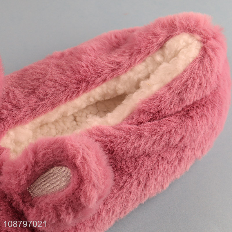 Good quality women winter house slippers fuzzy indoor shoes