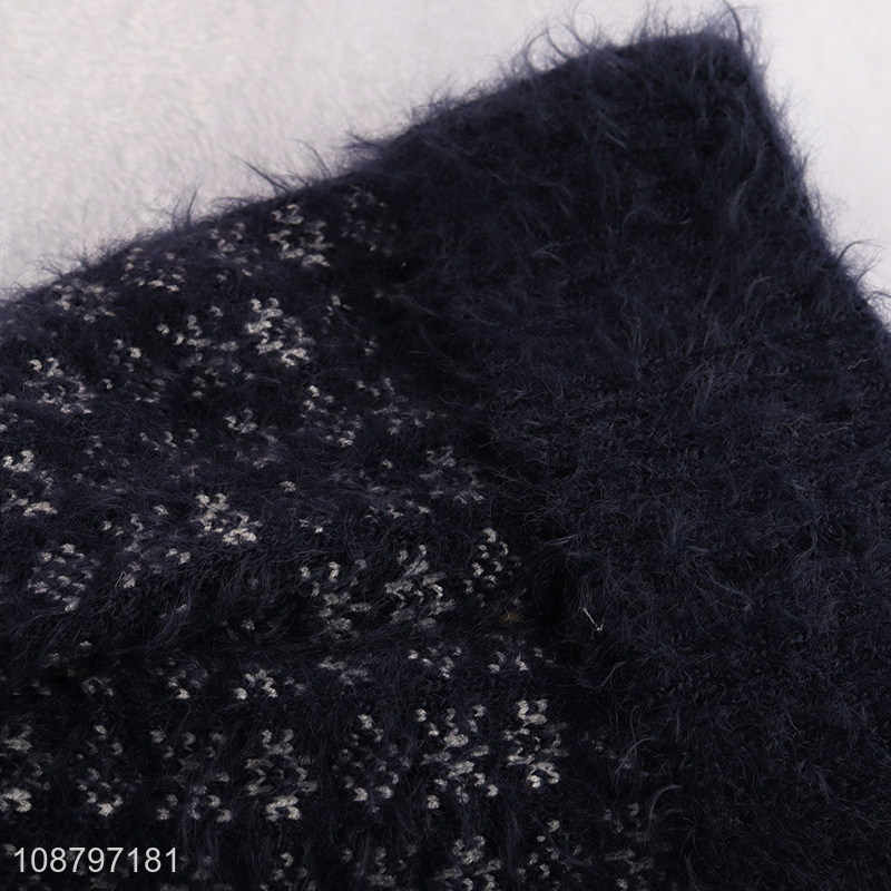 High quality women's winter hat thermal cuffed beanie cap