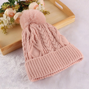 New product women's winter hat thermal cuffed beanie cap