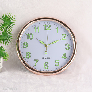 China imports simple silent luminous wall clock for kitchen