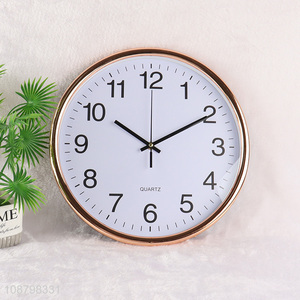 High quality battery operated round silent plastic wall clock