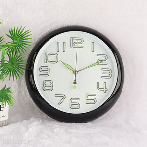 New arrival simple silent luminous wall clock for bedroom