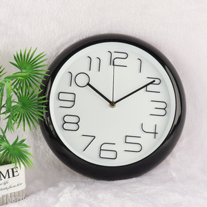 New arrival round modern simple silent wall clock for bedroom