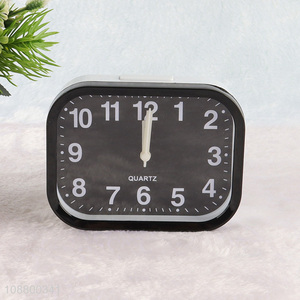 Wholesale rectangular analog alarm clock bedside desk clock