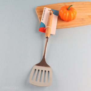 Hot product stainless steel slotted spatula for cooking