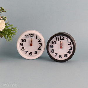 Online wholesale round alarm clock bedside desk clock