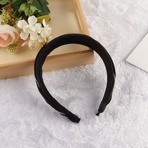 Wholesale chained hair band rhinestone hair hoop for women
