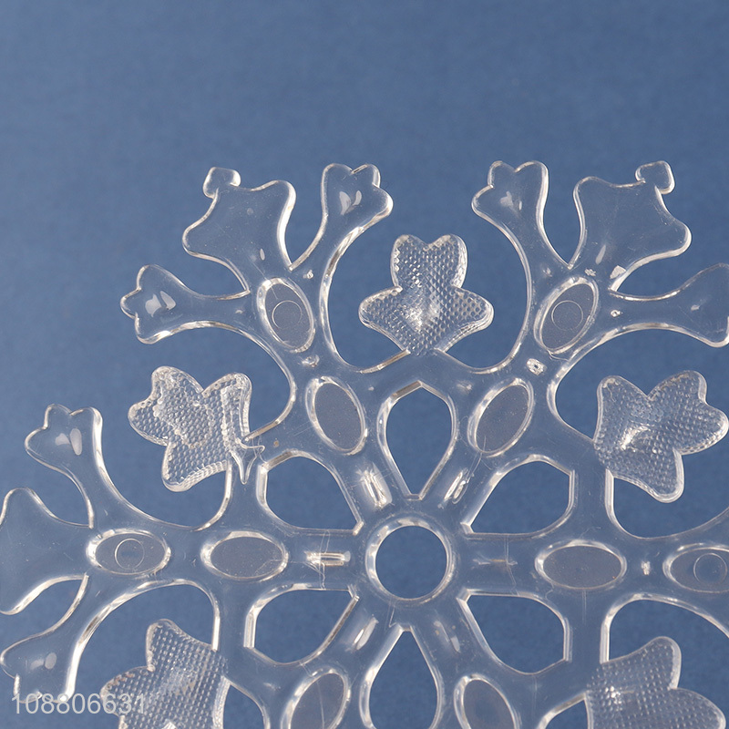 China imports clear acrylic snowflake Christmas tree hanging ornaments
