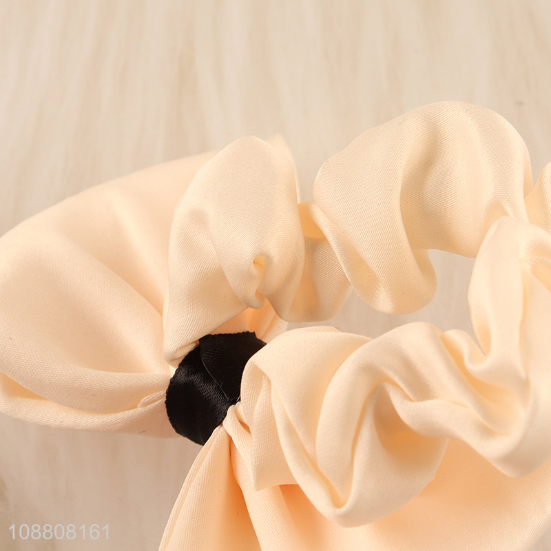 Wholesale pearl bow hair band ponytail holder hair accessories