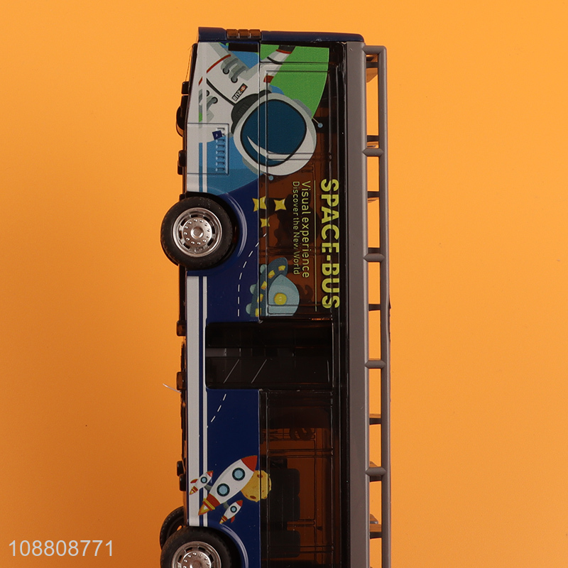 Hot products alloy bus model toy for children