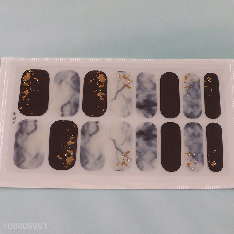 China supplier women nail sticker nail wraps with nail file