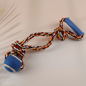 Latest products pets dog cotton rope chew toys teething toys