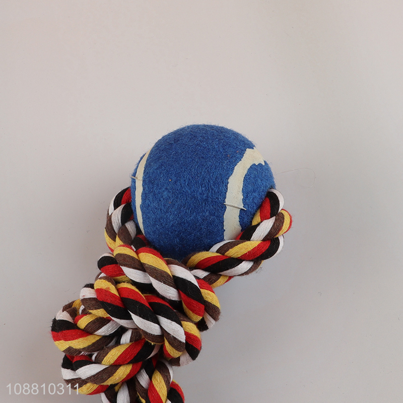 Latest products pets dog cotton rope chew toys teething toys