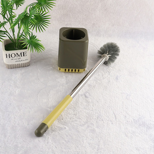 Wholesale wall mounted plastic toilet brush and holder set