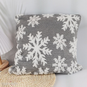 Hot selling snowflakes pattern bolster case for home