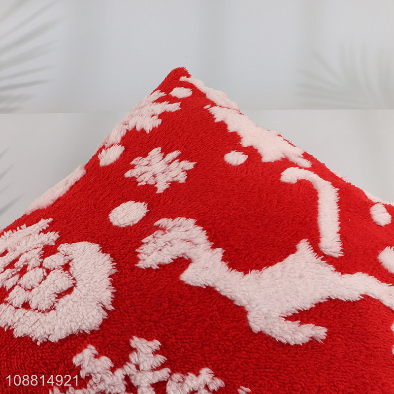 Yiwu factory square christmas bolster case for home