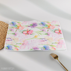 Wholesale floral print absorbent <em>cleaning</em> <em>towel</em> <em>cleaning</em> cloths