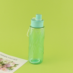 Popular product portable plastic water bottle with handle
