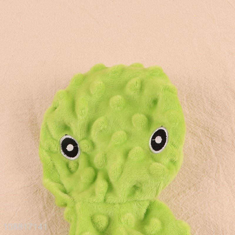 Good quality no stuffing octopus shape squeaky dog toys