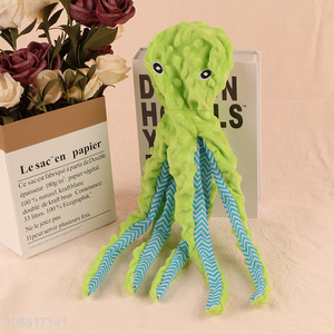 Good quality no stuffing octopus shape squeaky dog toys