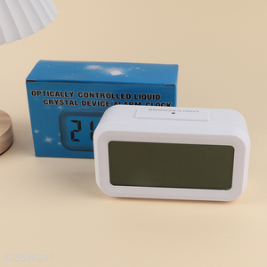 New arrival optically controlled liquid crystal device alarm clock