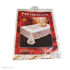 Online wholesale table decoration pvc rectangle table cloth
