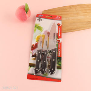 Wholesale 3pcs stainless steel paring knife for cutting