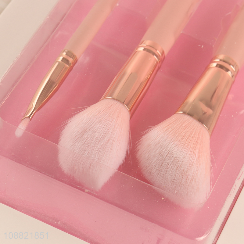 Latest products multi-purpose 3pcs makeup brush set for sale