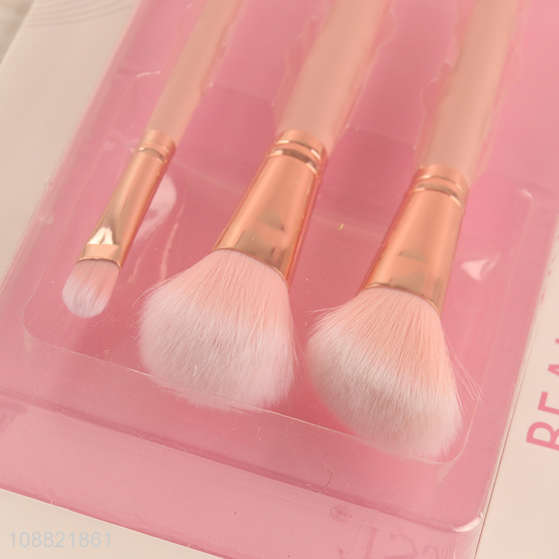 China supplier 3pcs makeup tool makeup brush powder blush brush