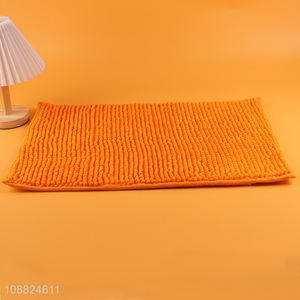 Wholesale soft absorbent non-slip chenille bathroom rug mat