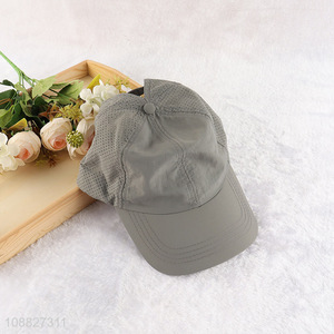 Top selling outdoor breathable fashionable peaked cap wholesale