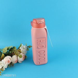 Wholesale from china portable plastic water bottle with <em>straw</em>