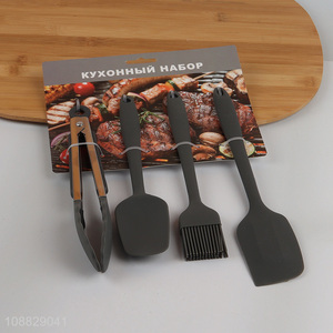 Wholesale 4pcs/set heat resistant non-stick kitchen utensils for cooking