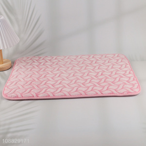 Online wholesale soft non-slip jacquard <em>bathroom</em> rugs bath mat