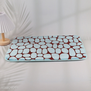 New product durable non-slip pebble embossed pattern <em>bathroom</em> rugs