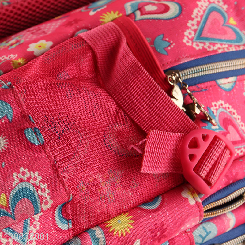 New arrival pink girls students school bag school backpack