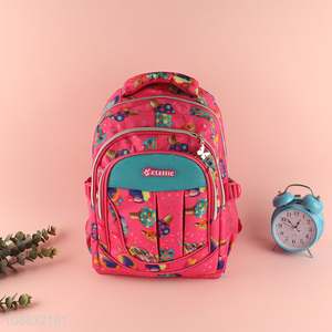 China wholesale kids students polyester school bag school backpack