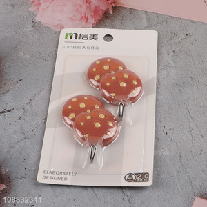 Wholesale 2pcs cookies shaped stick on wall hooks for kitchen