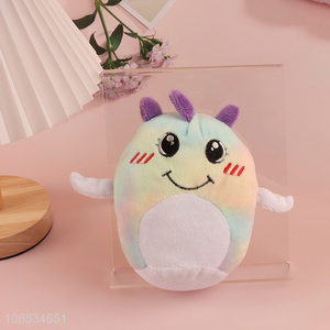 Wholesale cartoon plush toy stuffed rattle toy for baby toddlers