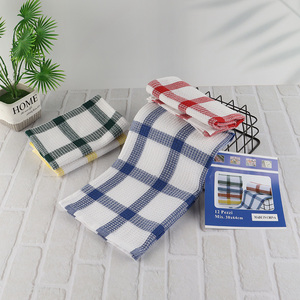 New arrival plaid pattern kitchen towel cleaning cloth