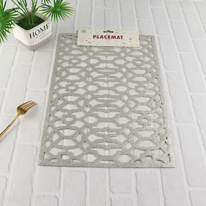 Best quality hollow rectangle home restaurant place mat for sale