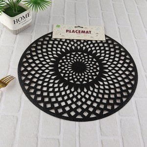New arrival round hollow tabletop decoration place mat dinner mat