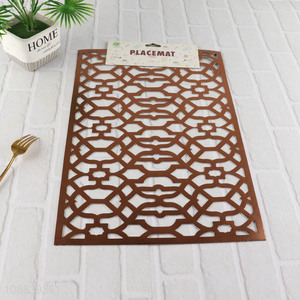 China products hollow rectangle place mat dinner mat for sale