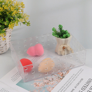 New arrival home office hollow transparent pp storage box
