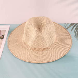 Good quality women <em>straw</em> hat wide brim beach sun hat