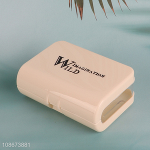 Wholesale portable waterproof plastic draining <em>soap</em> box for home travel