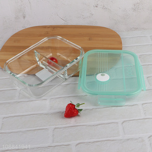 Hot items glass unbreakable 2compartment food preservation <em>box</em>